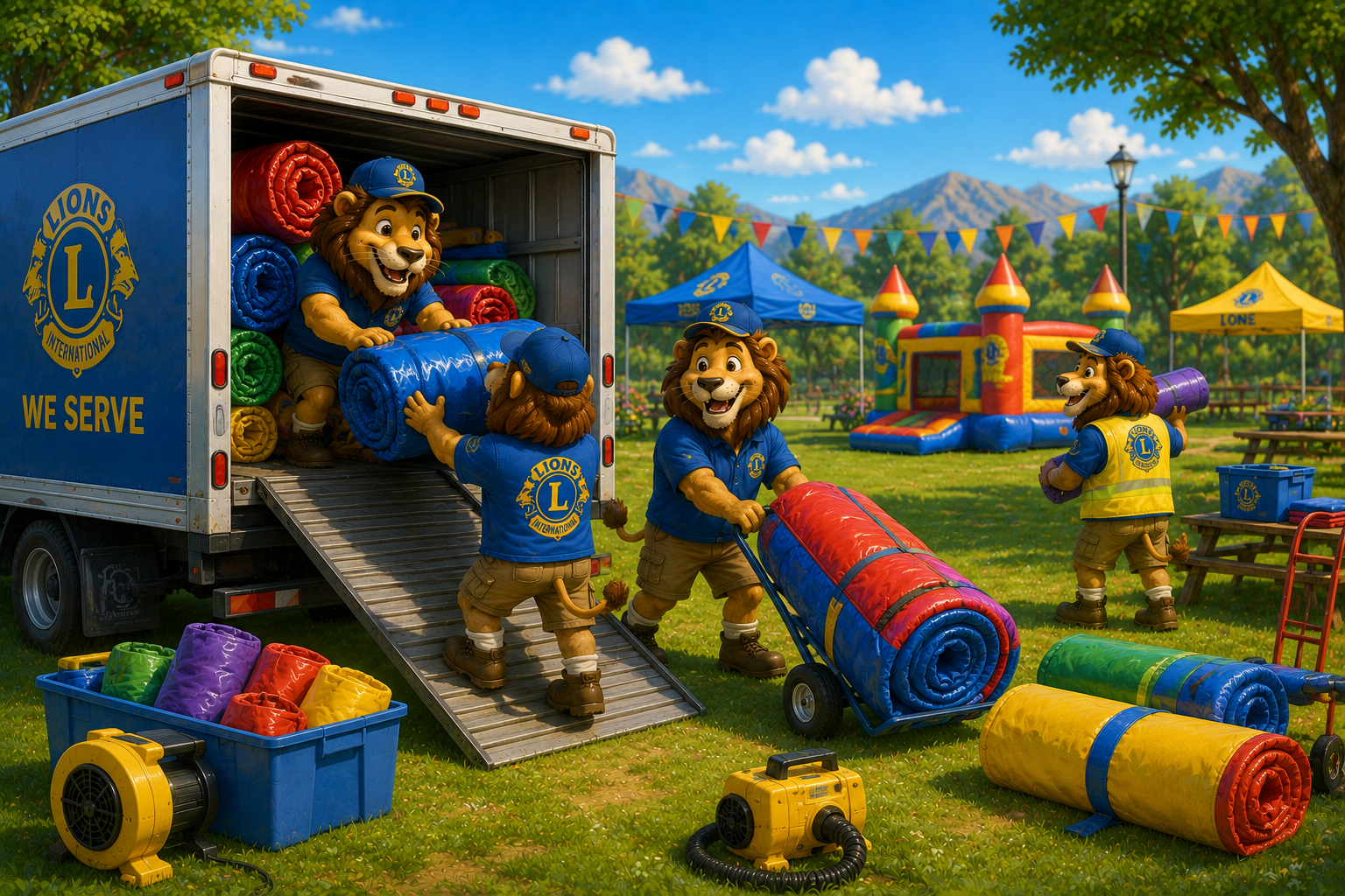 Lions Inflatables Program